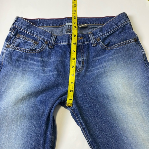 Abercrombie&Fitch Y2K Cropped Rolled Hem Jeans Size 4 Button Fly Mid Rise - Picture 12 of 14